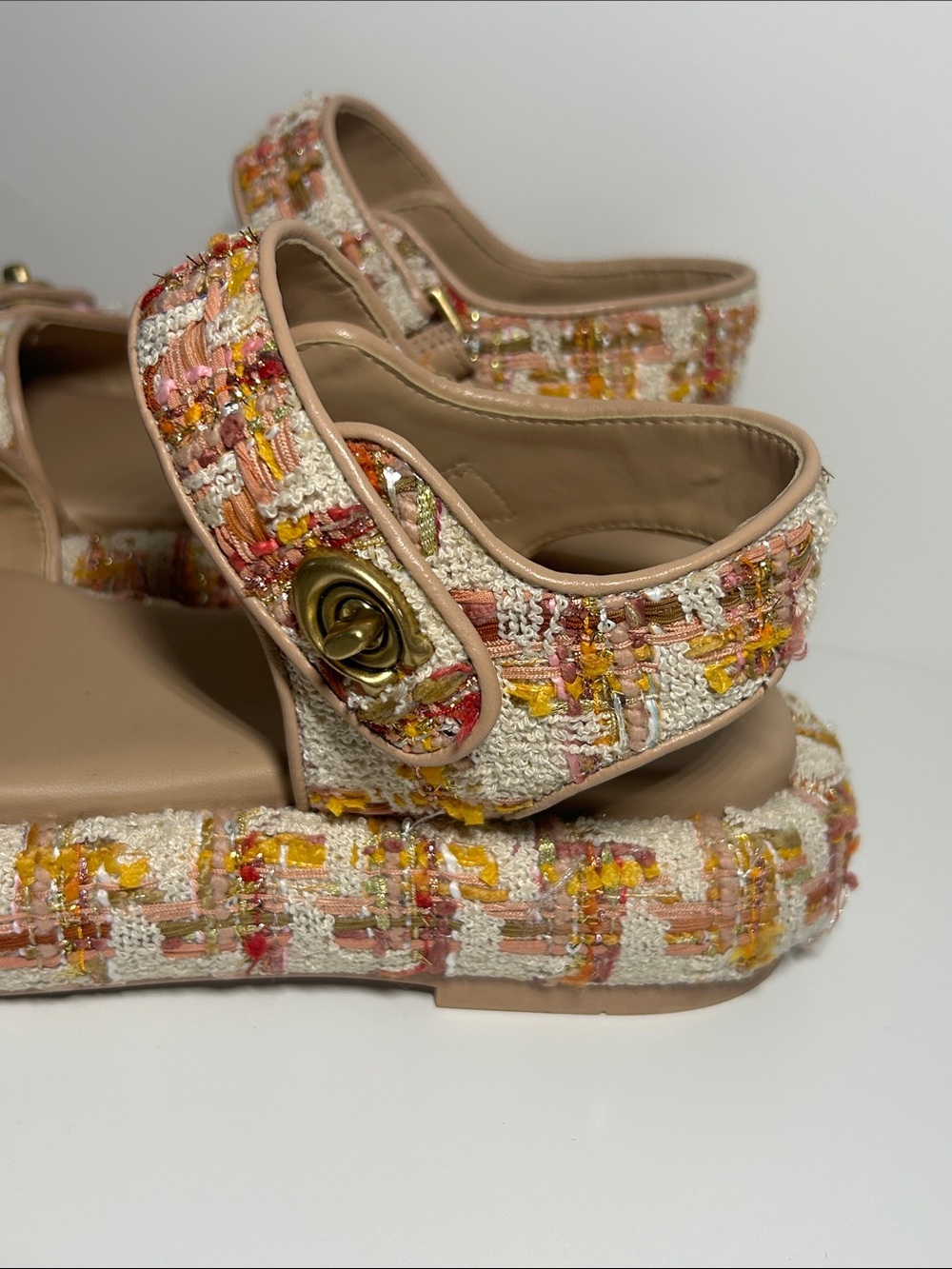 Coach Tweed Peyton Platform Sandals - Picture 6 of 13